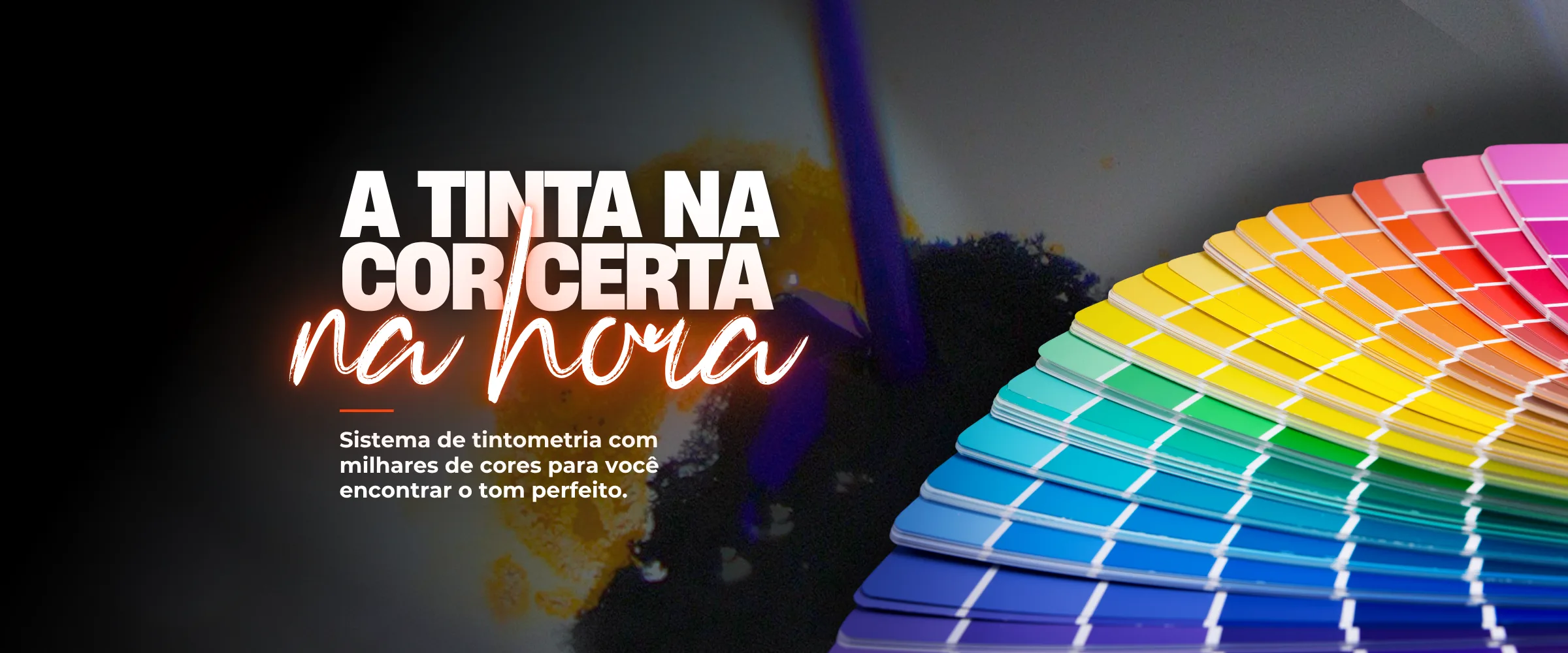 A tinta na cor certa na hora